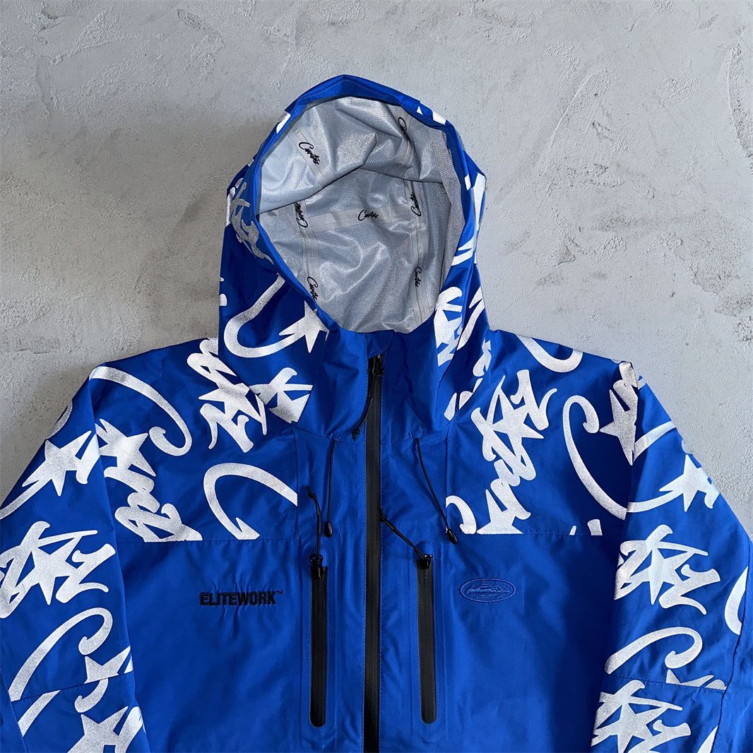 Corteiz Reflective Blue-Windbreaker