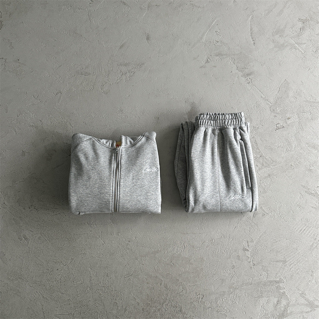 Corteiz HMP Open Hem Tracksuit - Grey