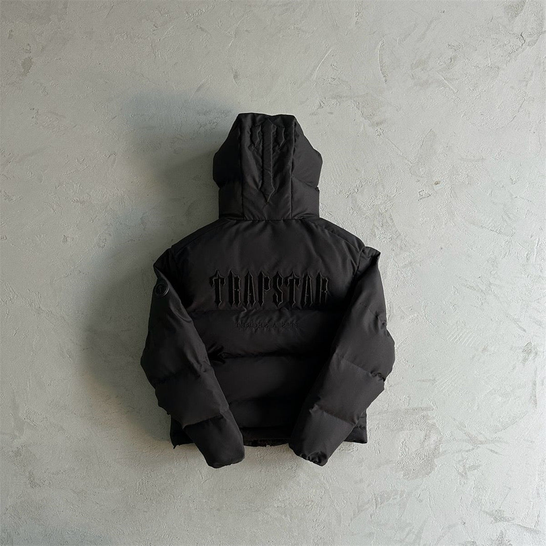 Trapstar Decoded 2022 Hooded Puffer - Dark