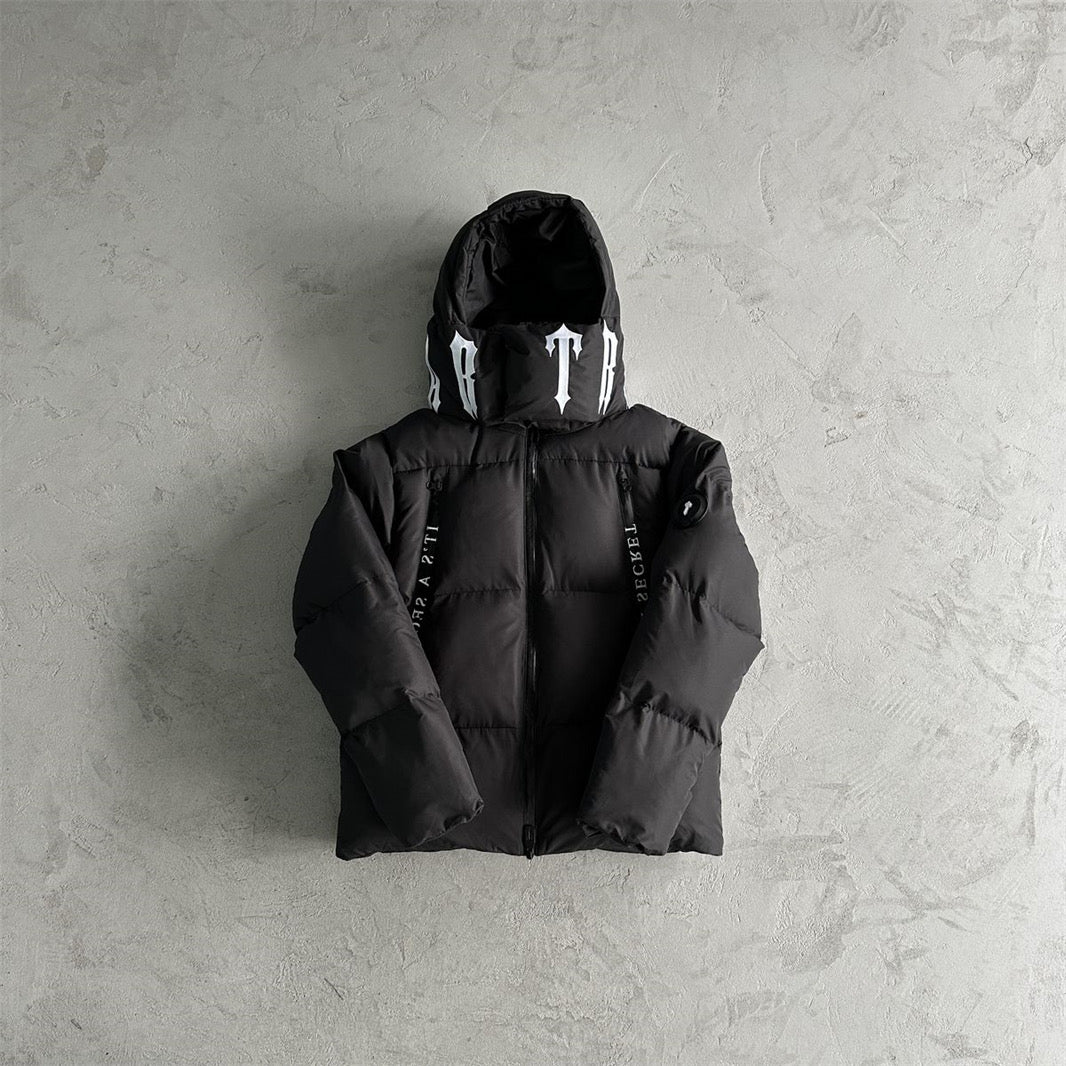 Trapstar lrongate Collar Puffer-Black /White