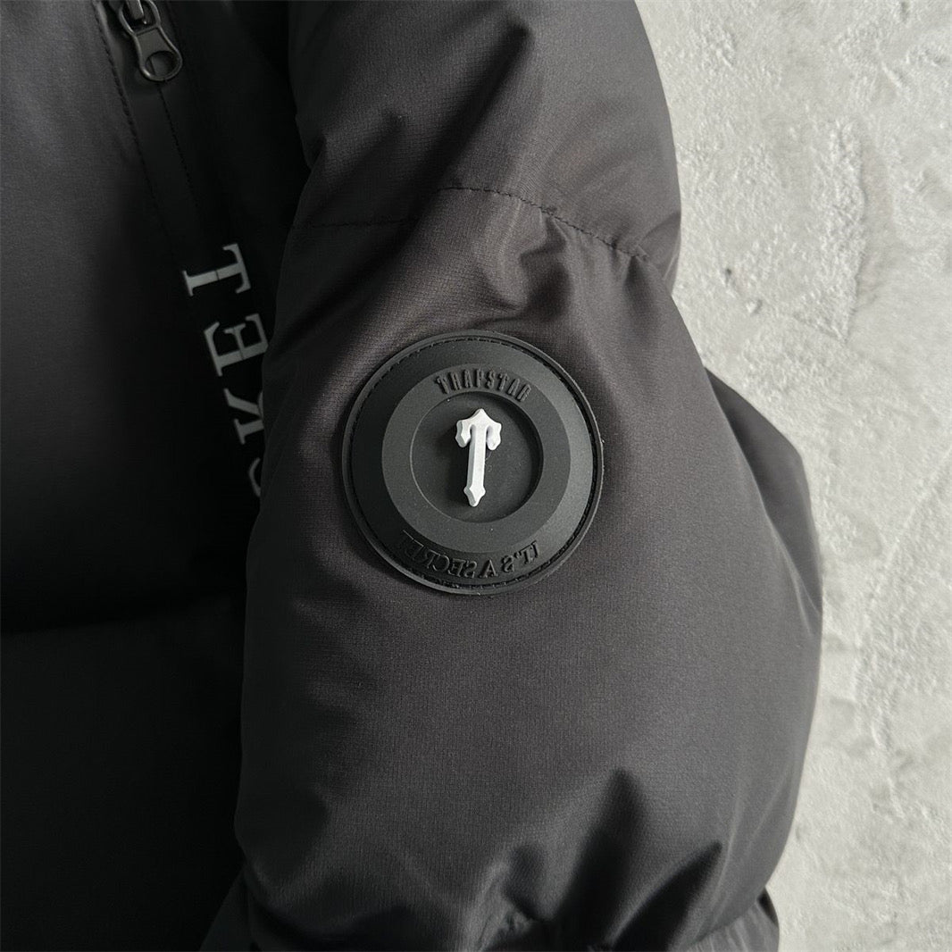 Trapstar lrongate Collar Puffer-Black /White