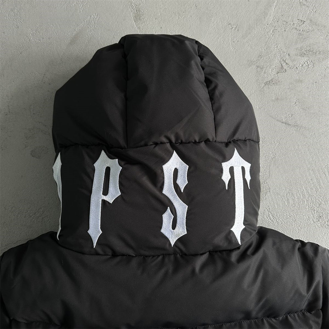 Trapstar lrongate Collar Puffer-Black /White