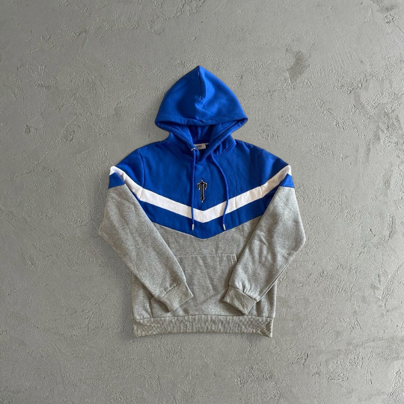 Trapstar V-Stripe Hooded Dark Blue-Tracksuit