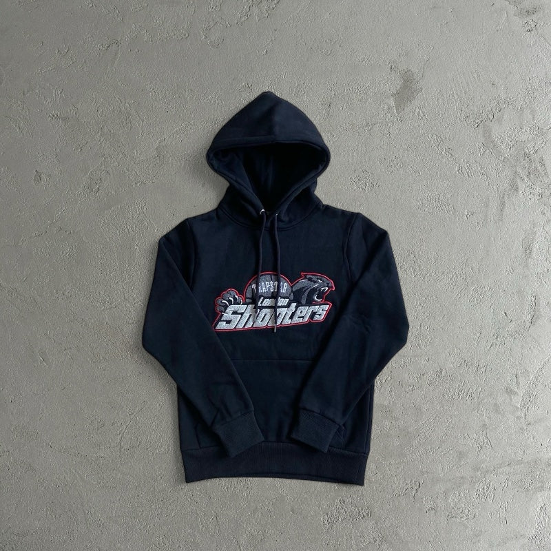 Trapstar Shooter Black/Red Tracksuit