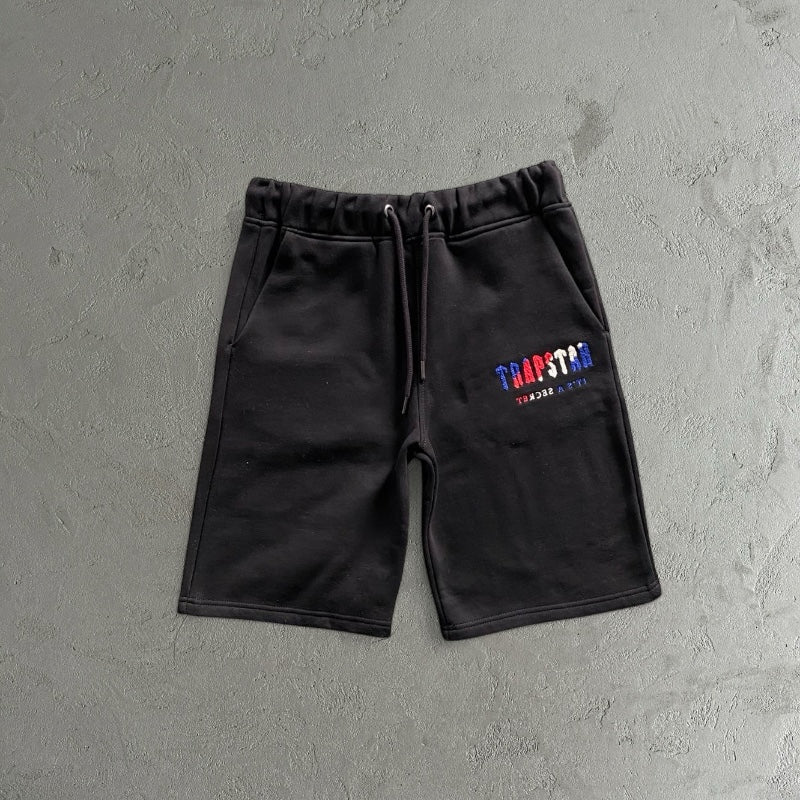 Trapstar Chenille Decoded Black-Short Set