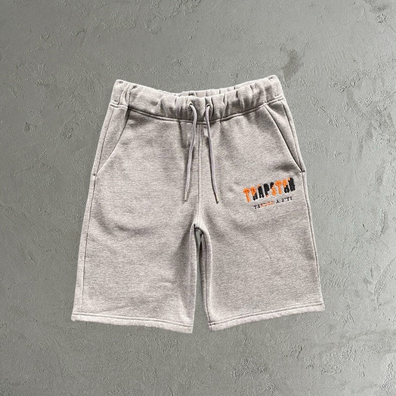 Trapstar Chenille Decoded Orange-Short Set