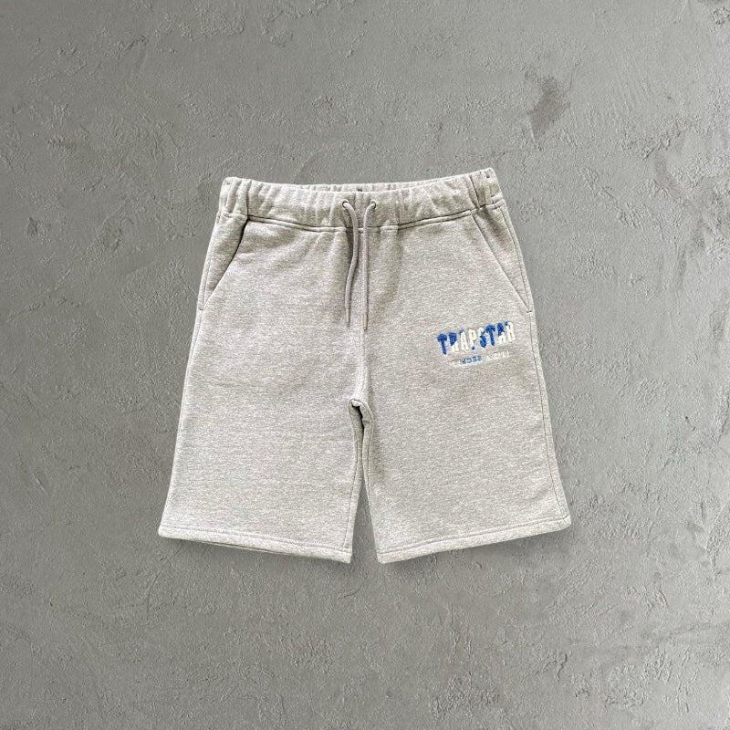 Trapstar Chenille Decoded Grey/Blue -Short Set