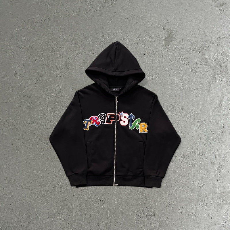 Trapstar Widcard Zip-Black-Monochrome Trapstar
