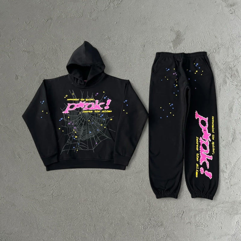 Sp5der Web Candy Tracksuit Black