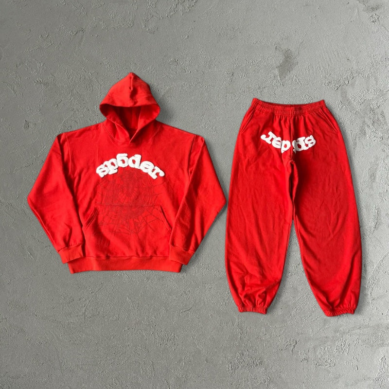 Sp5der Web Candy Tracksuit Orange