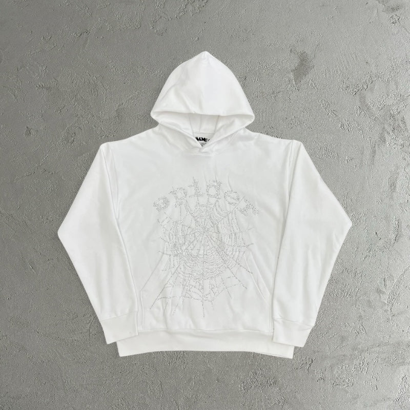 Sp5der Web Candy Hoodie White