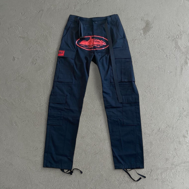 Corteiz Cargo Pants - Red