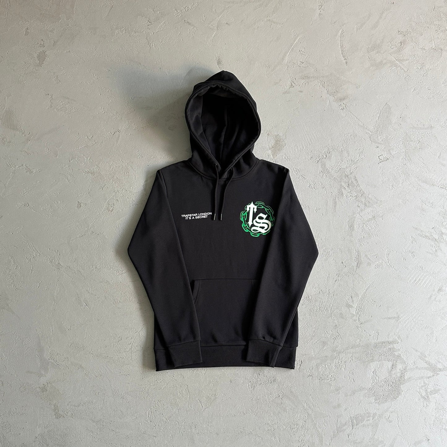 Trapstar Chain Script Green Black-Hoodie