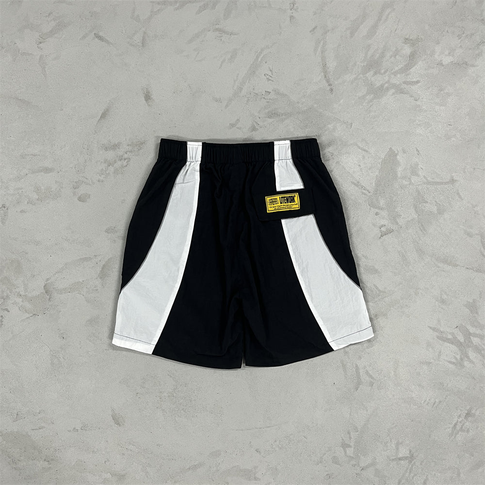 Alcatraz Sun & Rain Shorts-Black & White