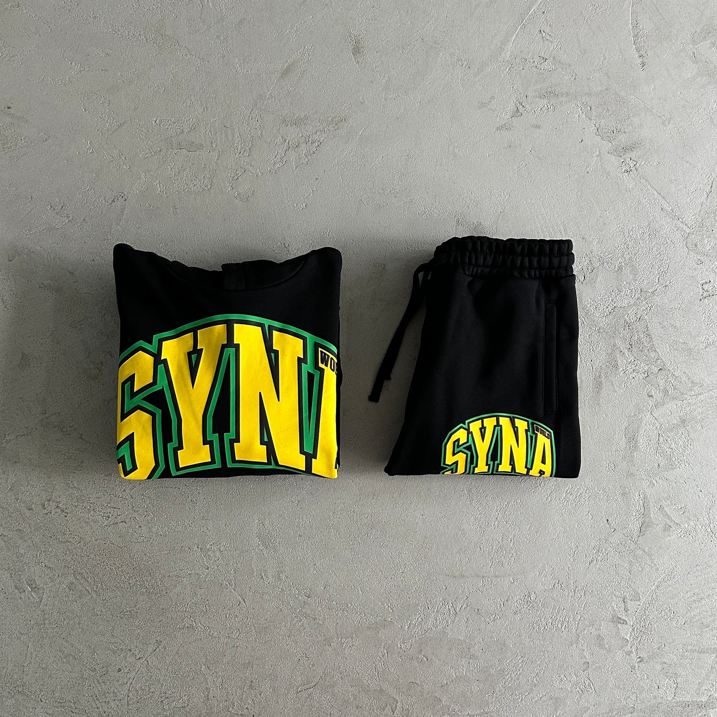 Syna Yellow/Black Tracksuit