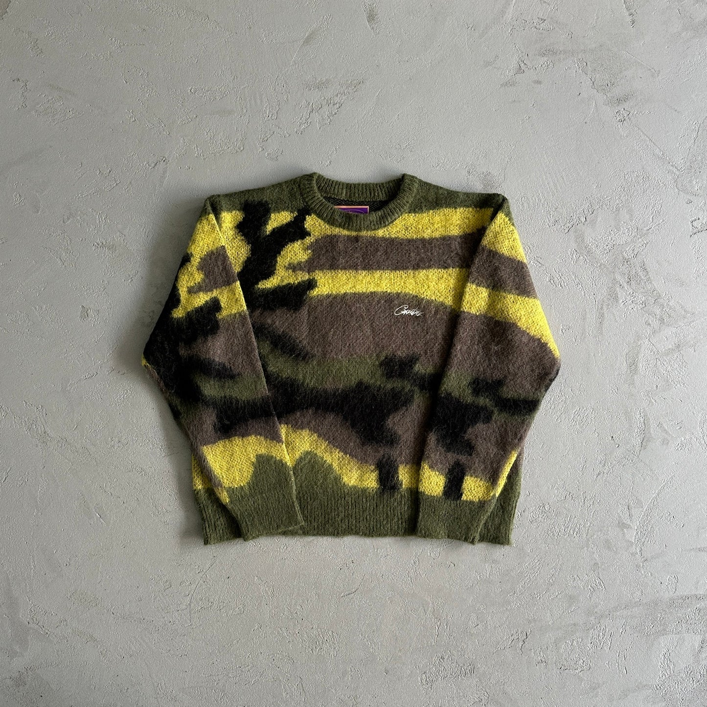 Corteiz Mohair Knitted Camo-Jumper