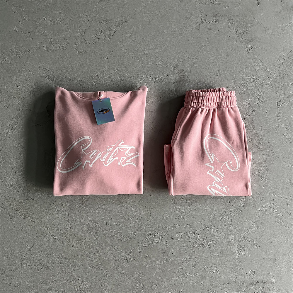 Corteiz Letter Pink-Tracksuit