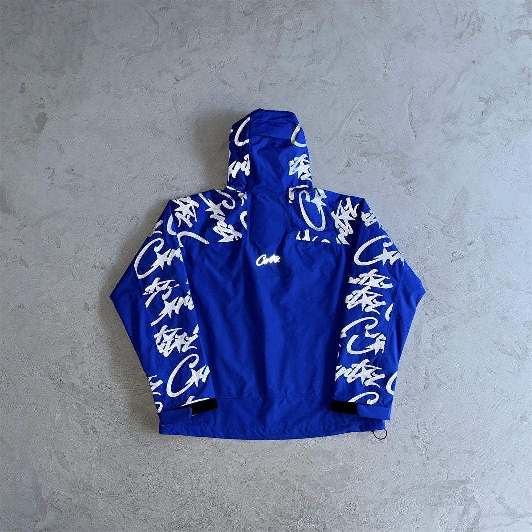 Corteiz Reflective Blue-Windbreaker