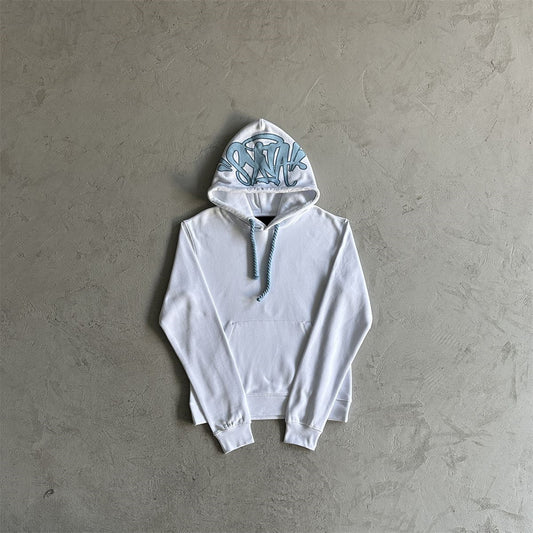 Syna Hoodie White/Baby Blue - Tracksuit