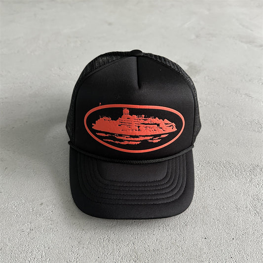 Corteiz Orange/Black Cap