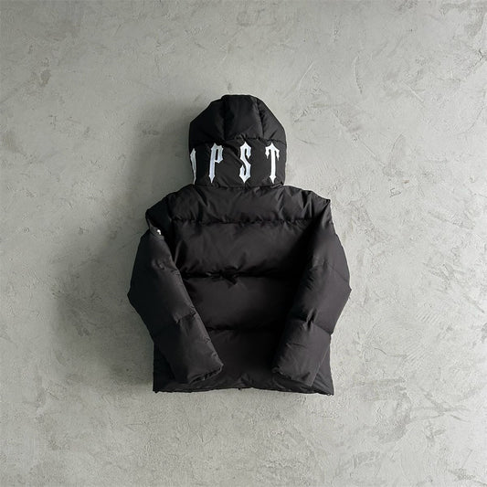 Trapstar lrongate Collar Puffer-Black /White