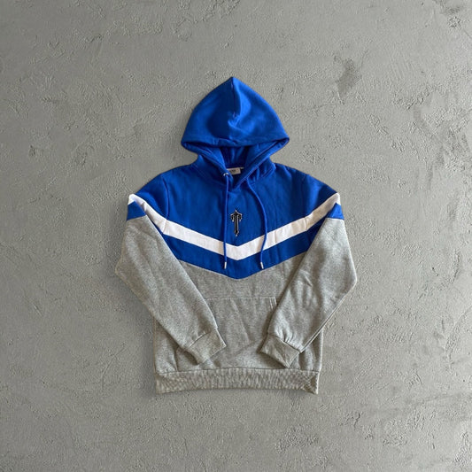 Trapstar V-Stripe Hooded Dark Blue-Tracksuit