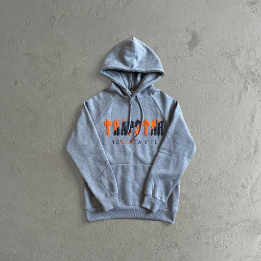 Trapstar Chenille Decoded Grey/Orange-Tracksuit