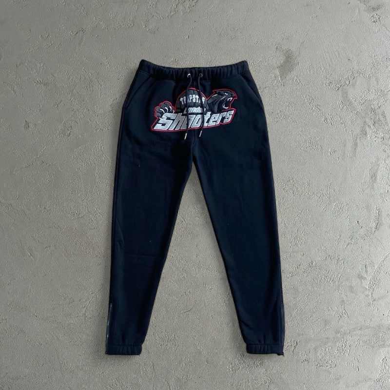 Trapstar Shooter Black/Red Tracksuit