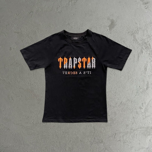 Trapstar Chenille Decoded Orange-Short Set