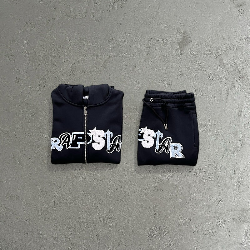 Trapstar Widcard Zip-Black/Blue-Monochrome Tracksuit