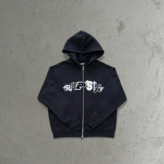Trapstar Widcard Zip-Black/Blue-Monochrome Tracksuit