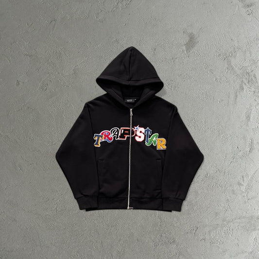 Trapstar Widcard Zip-Black-Monochrome Trapstar