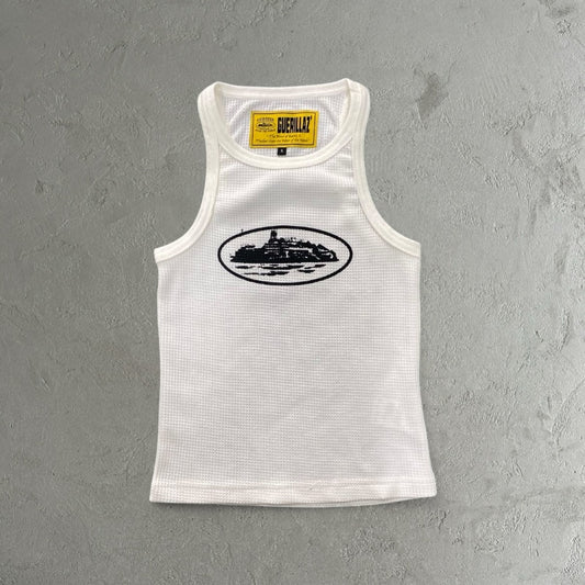 Corteiz Alcatraz Women's Tank Top White/Black