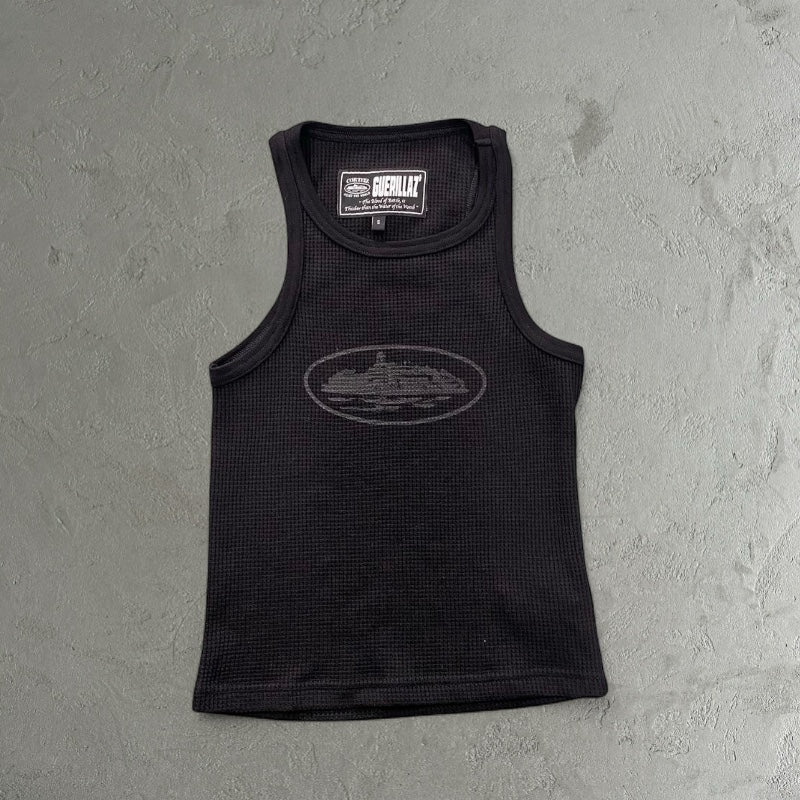 Corteiz Alcatraz Women's Tank Top Black/Black