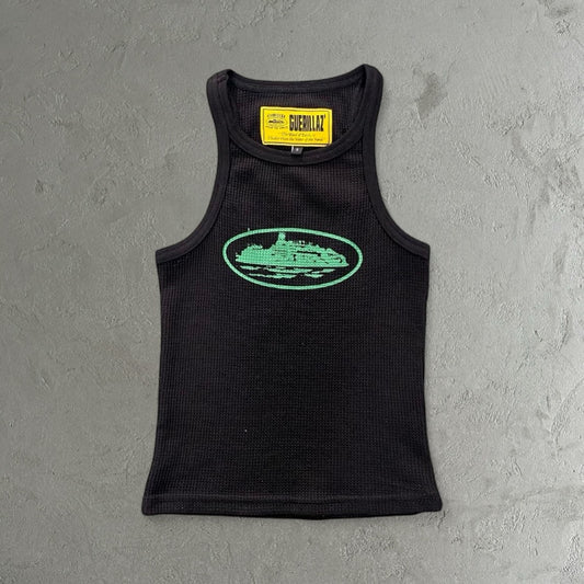 Corteiz Alcatraz Women's Tank Top Black/Green