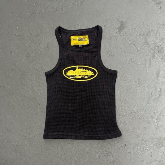 Corteiz Alcatraz Women's Tank Top Black/Yellow