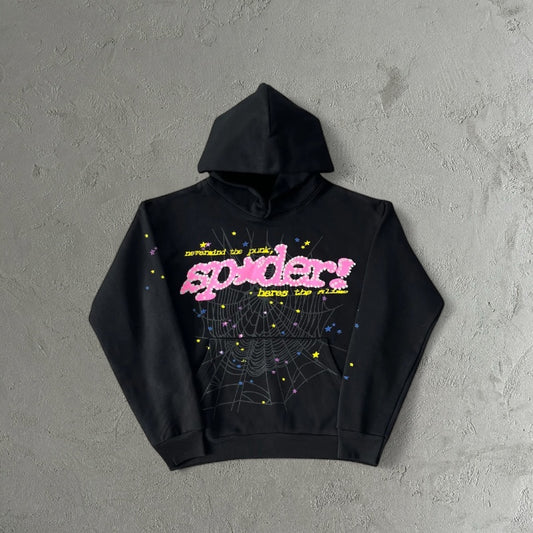 Sp5der Web Candy Hoodie Pink