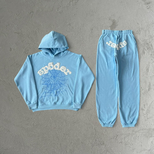 Sp5der Web Candy Tracksuit Blue