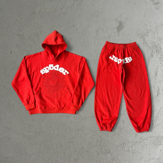Sp5der Web Candy Tracksuit Orange