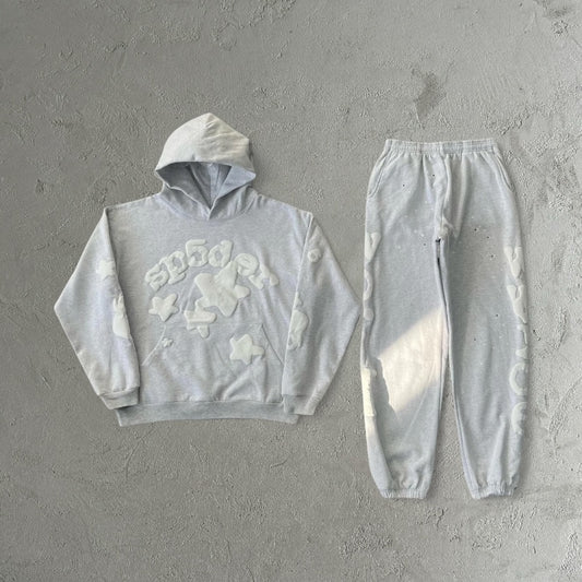 Sp5der Web Candy Tracksuit Grey