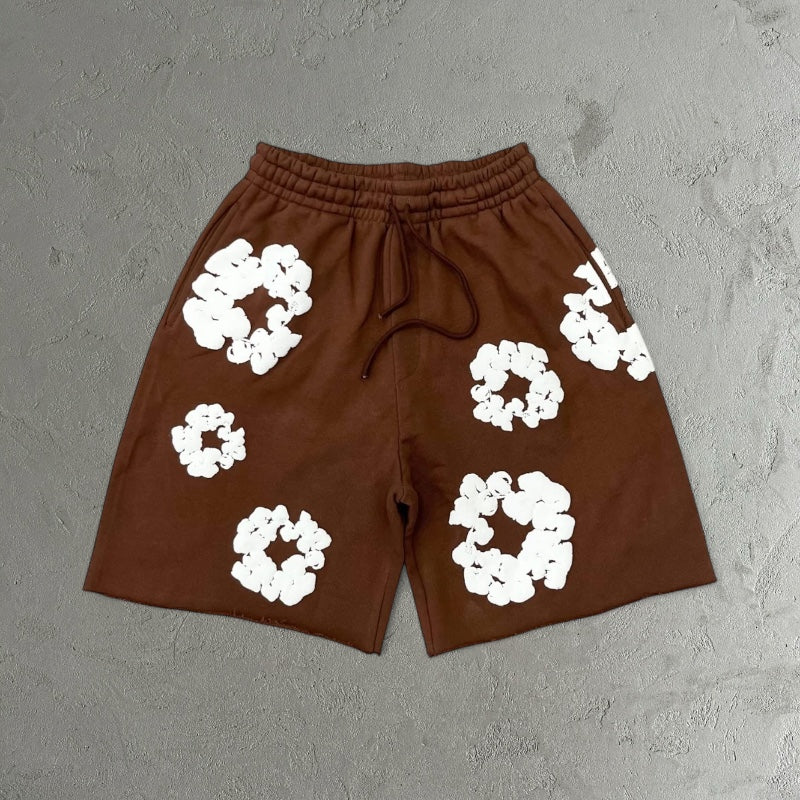 Denim Tears The Cotton Wreath Sweatshorts Brown
