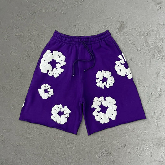 Denim Tears The Cotton Wreath Sweatshorts Purple
