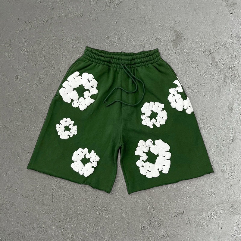 Denim Tears The Cotton Wreath Sweatshorts Green