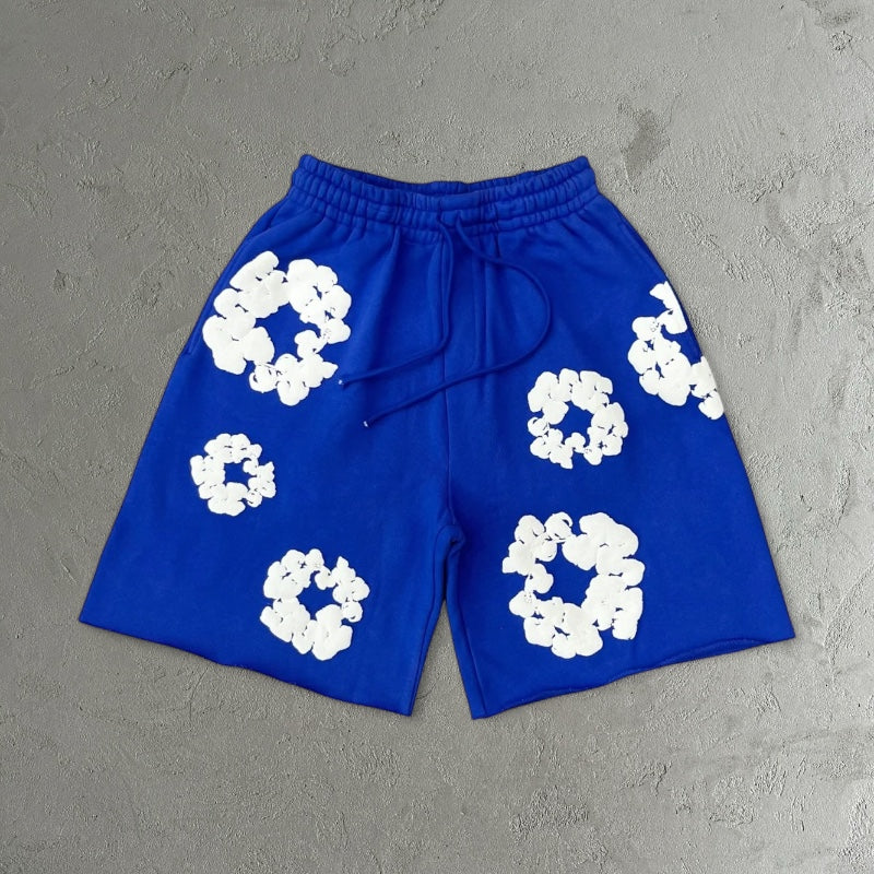 Denim Tears The Cotton Wreath Sweatshorts Blue