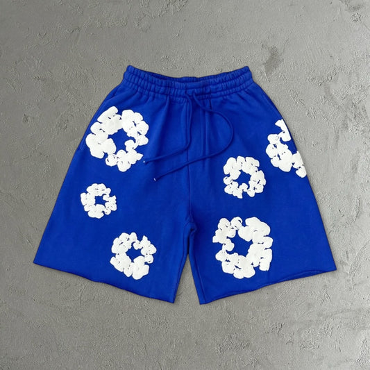 Denim Tears The Cotton Wreath Sweatshorts Blue