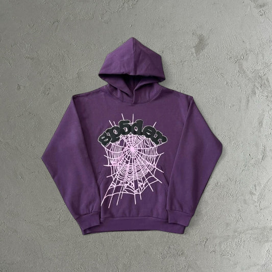 Sp5der Web Candy Hoodie Purple