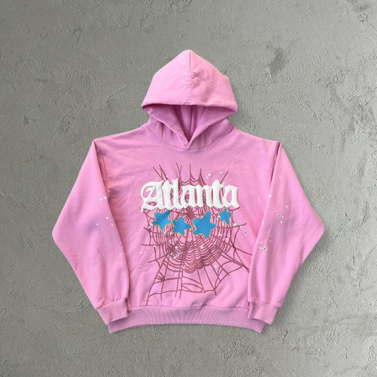 Sp5der Web Candy Hoodie Pink
