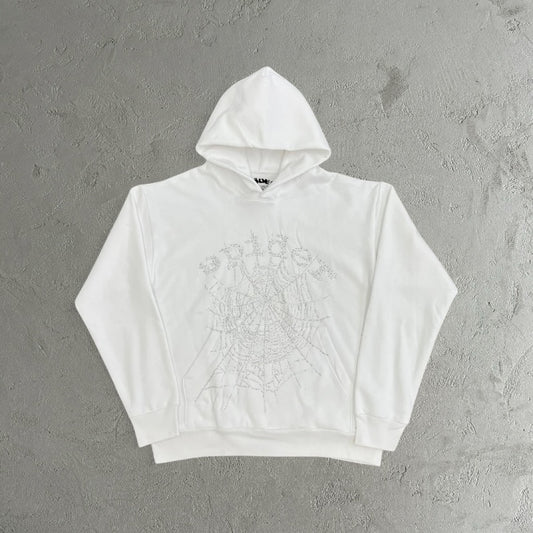 Sp5der Web Candy Hoodie White