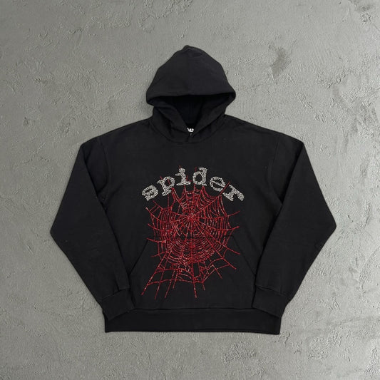 Sp5der Web Candy Hoodie Black/Red