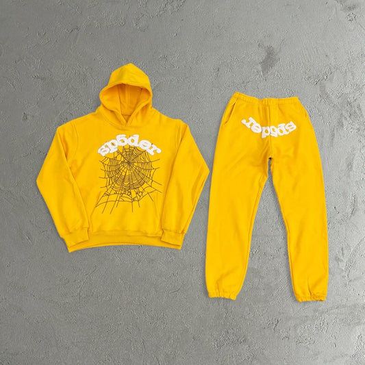 Sp5der Web Candy Tracksuit Yellow